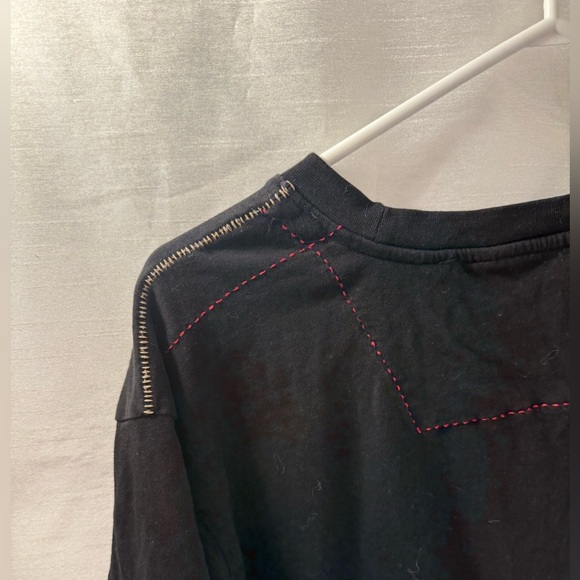 Parasuco T-shirts Men’s XL size used great condition Black Red Silver - Picture 5 of 7